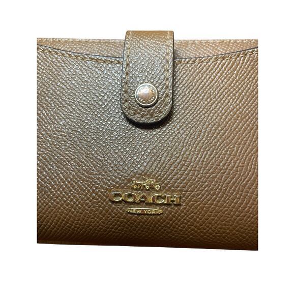 Coach Multifunction Wallet Large Brown Leather C Print Monogram Removable Insert - Picture 3 of 16